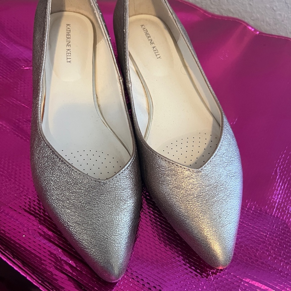 Katherine Kelly Metallic Flats